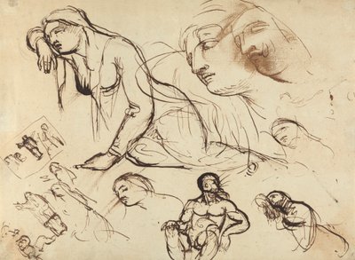 Figurstudier av jomfru Maria av Benjamin Robert Haydon