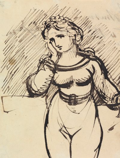 Figurstudie av en kvinne av Benjamin Robert Haydon
