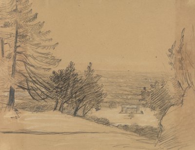 Landskap med slott av Benjamin Robert Haydon