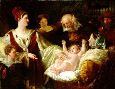 Mary Queen of Scots When a Infant av Benjamin Robert Haydon