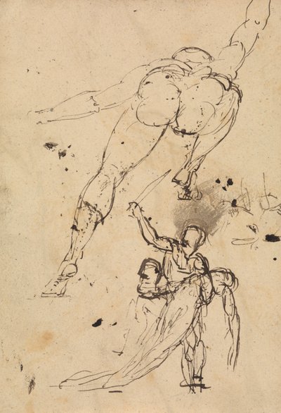 Studie for Hercules og Persephone av Benjamin Robert Haydon