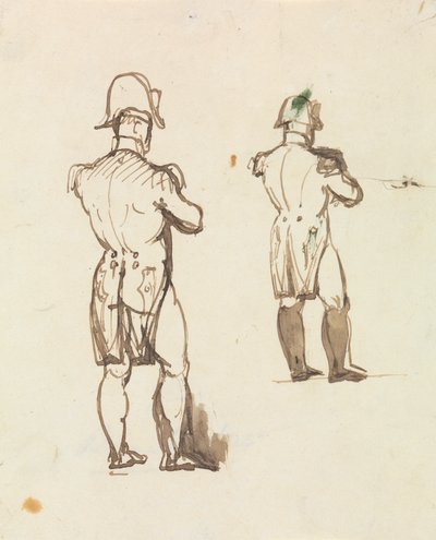 Studie for Napoleon Bonaparte av Benjamin Robert Haydon