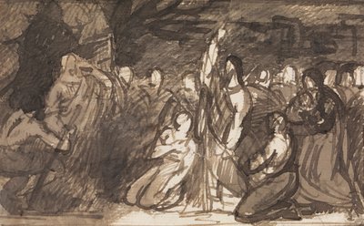 Studie av Kristus som oppdrar Lasarus av Benjamin Robert Haydon