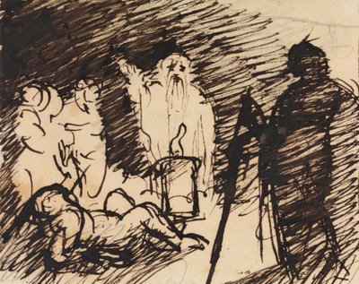 Studie av en bibelsk scene av Benjamin Robert Haydon