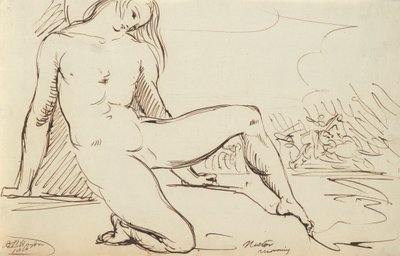 Studie av en naken figur av Benjamin Robert Haydon