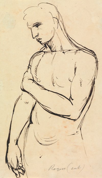 Studie av en ung mann av Benjamin Robert Haydon