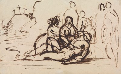 Studie av Pieta av Benjamin Robert Haydon