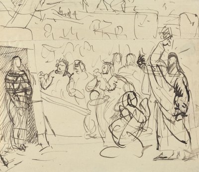 Studie av Lasarus' oppstandelse av Benjamin Robert Haydon