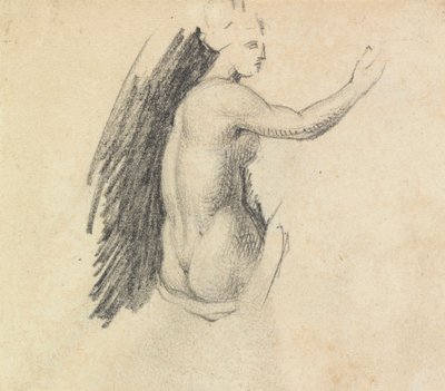 Studer baksiden av en naken figur av Benjamin Robert Haydon