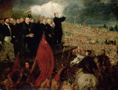 The Meeting of the Unions på Newhall Hill, Birmingham, 16. mai 1832 av Benjamin Robert Haydon