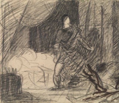 The Murder of Duncan - Macbeth with the Body (og Lady Macbeth nærmer seg) av Benjamin Robert Haydon