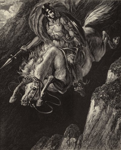 Marcus Curtius av Benjamin Robert after Haydon