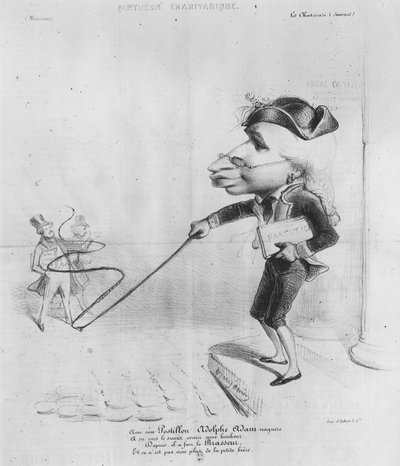 Karikatur av Adolphe Adam (1803-56), fra Pantheon Charivarique av Benjamin Roubaud