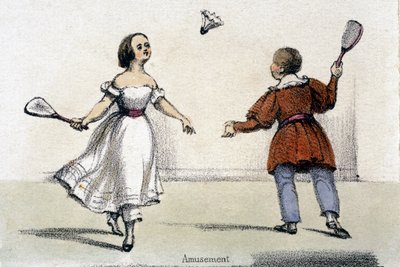 Fornøyelse, fra tamhøns i grafiske illustrasjoner av dyr - viser deres nytte for mennesker i deres ansettelse under livet og bruken etter døden, ca. 1845 av Benjamin Waterhouse Hawkins