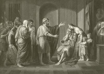 Forvisning av Cleombrotus av Benjamin West