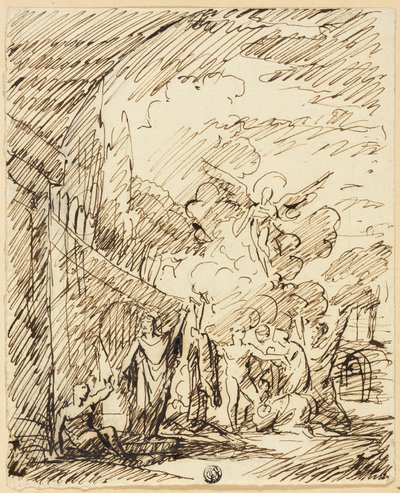 Figurer i landskap av Benjamin West