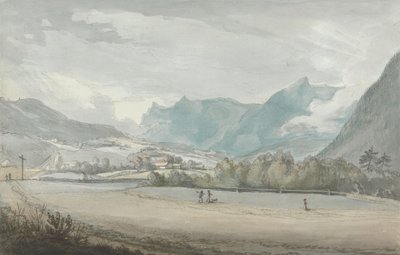 Fjellandskap med figurer av Benjamin West