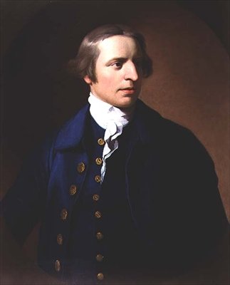 Mr. Fall (en av et par med sin kone) av Benjamin West