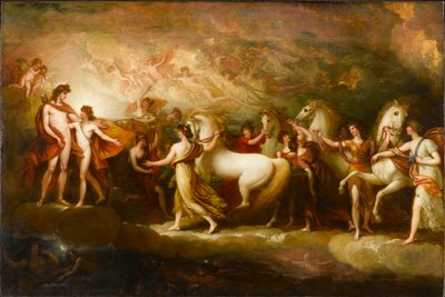 Phaeton ber Apollo om å kjøre solvognen, 1804. av Benjamin West
