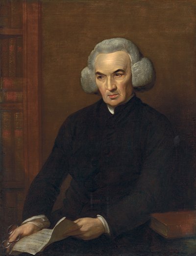 Portrett av Dr. Richard Price, med et brev fra Benjamin Franklin av Benjamin West