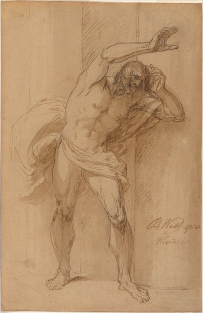 Studie til korsfestelsen av Benjamin West