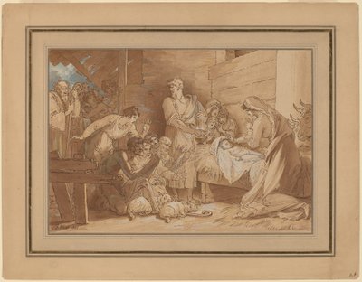 Hyrdenes tilbedelse av Benjamin West