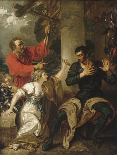 The Damsel and Orlando, ca. 1793 (olje på lerret) av Benjamin West