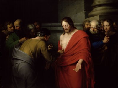 The Incredulity of St. Thomas (olje på lerret) av Benjamin West