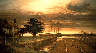 Om kvelden skal det bli lys, 1882 av Benjamin Williams Leader
