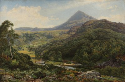 Stille dal blant de walisiske åsene, 1860 av Benjamin Williams Leader