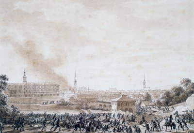 Fransk angrep på byen Weimar 14. oktober av Benjamin Zix