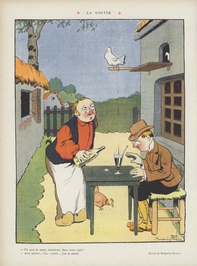 Illustrasjon for Le Rire av Benjamin Rabier