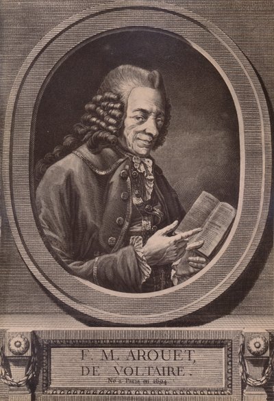 Voltaire, fransk forfatter og filosof, 1700-tallet 1894 av Benoit Louis Henriquez