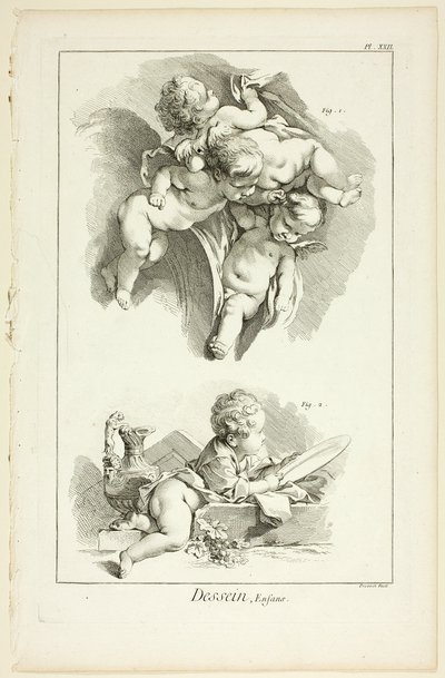 Design: Children, fra Encyclopédie av Benoit Louis Prevost