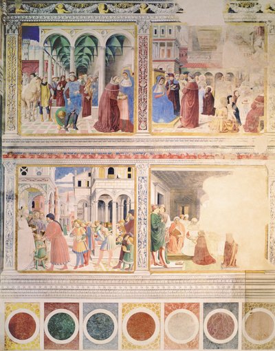 Episoder fra The Life of St. Augustine, 1463-65 (se også 192535, 192549, 192550, 192552, 192553, 192554) av Benozzo di Lese di Sandro Gozzoli
