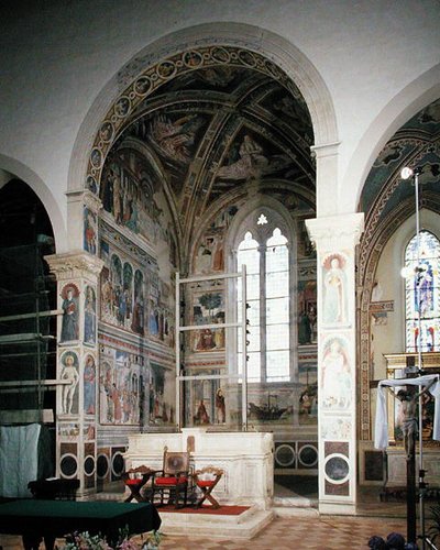 Episoder fra The Life of St. Augustine, 1463-65 (se også 192535, 192549, 192551, 192553, 192554) av Benozzo di Lese di Sandro Gozzoli
