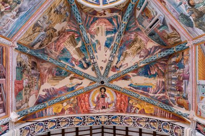 Livet til St. Francis, i hvelvet til den sentrale apsis av Benozzo di Lese di Sandro Gozzoli
