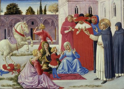 Saint Dominic gjenoppstår Napoleon Orsini, 1461-62 av Benozzo di Lese di Sandro Gozzoli
