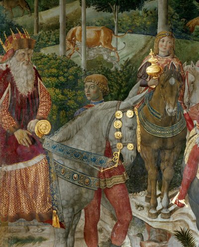 De vise menns tilbedelse (freske) av Benozzo di Lese di Sandro Gozzoli