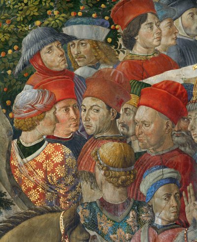 De vise menns tilbedelse (freske) av Benozzo di Lese di Sandro Gozzoli