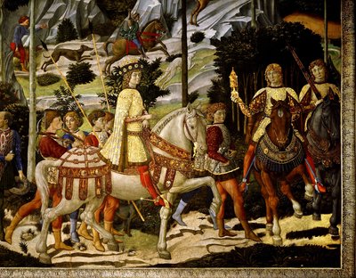Magi-kongenes reise av Benozzo di Lese di Sandro Gozzoli