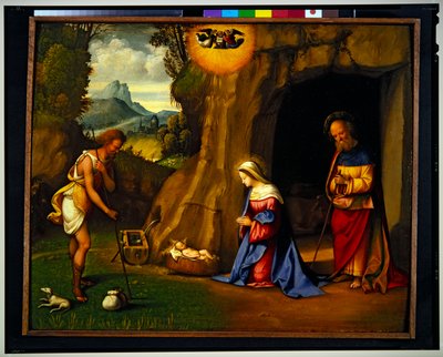 Gjeternes tilbedelse (panel) av Benvenuto Tisi da Garofalo