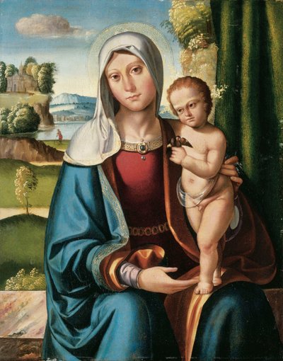 Madonnaen og barnet av Benvenuto Tisi da Garofalo