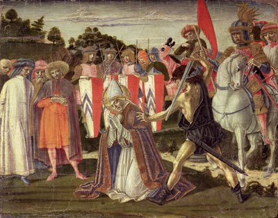 St. Fabians martyrium (panel) av Benvenuto di Giovanni