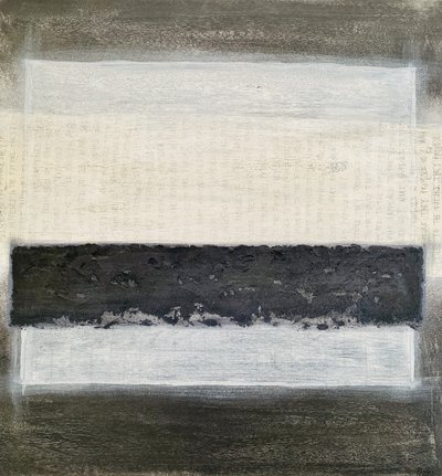 Abstrakte lagdelte nøytrale toner av Berit Pihl