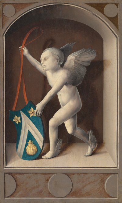 Putto med Arms of Jacques Coëne [revers], ca. 1513. av Bernaert van Orley