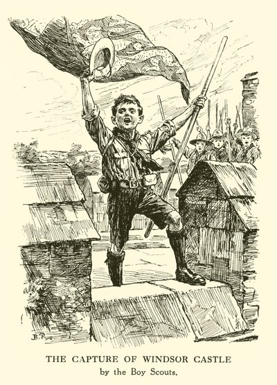 Capture of Windsor Castle (gravering) av Bernard (after) Partridge