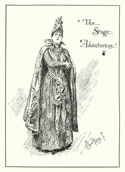 The Stage Adventuress (gravering) av Bernard (after) Partridge