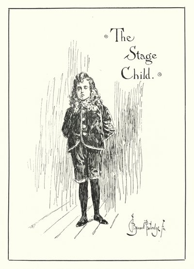 The Stage Child (gravering) av Bernard (after) Partridge