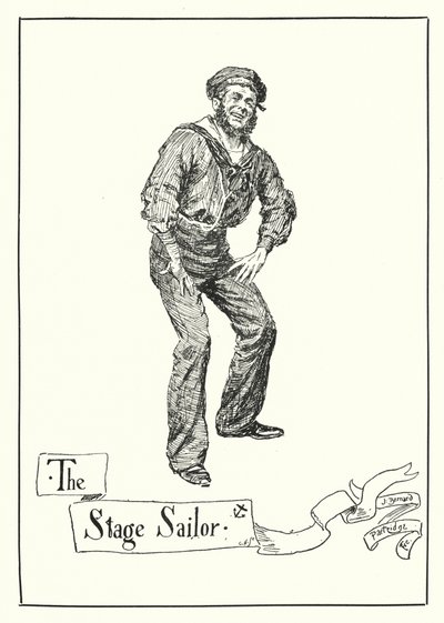 The Stage Sailor (gravering) av Bernard (after) Partridge
